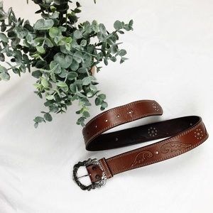 Roper • Boho Brown Leather Belt Small 26/28